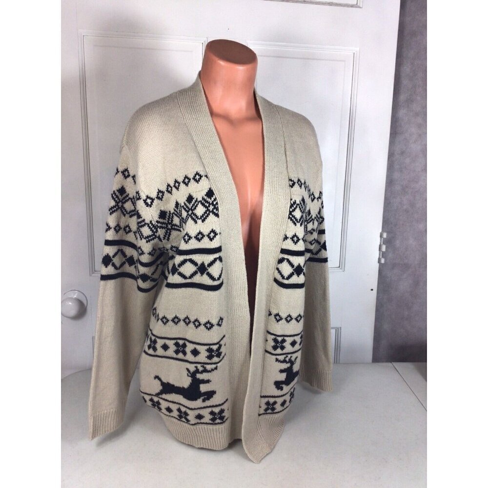 Charlie Paige Nordic Cardigan Sweater Womens Medium - Picture 2 of 5